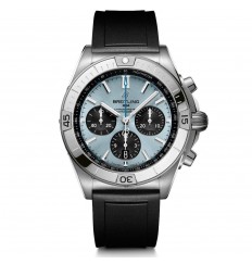 Breitling Chronomat B01 42 Esfera azul hielo Correa de caucho negra PB0134101C1S1 réplica de reloj