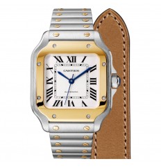 Cartier Santos Medium Acero y oro amarillo W2SA0016 réplica de reloj