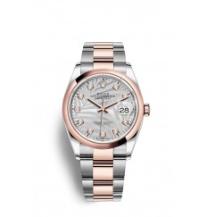 Rolex Datejust 36 Oystersteel y oro Everose M126201-0038 réplica de reloj