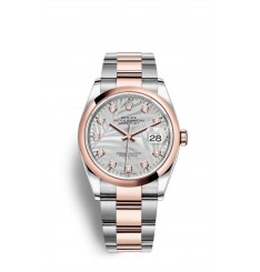 Rolex Datejust 36 Oystersteel y oro Everose M126201-0038 réplica de reloj