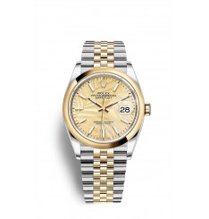 Rolex Datejust 36 Oystersteel y oro amarillo M126203-0037 réplica de reloj