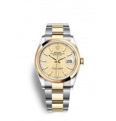 Rolex Datejust 36 Oystersteel y oro amarillo M126203-0040 réplica de reloj
