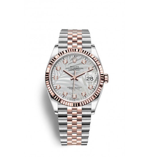 Rolex Datejust 36 Oystersteel y oro Everose M126231-0037 réplica de reloj