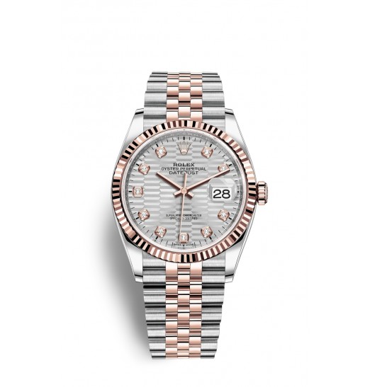 Rolex Datejust 36 Oystersteel y oro Everose M126231-0039 réplica de reloj