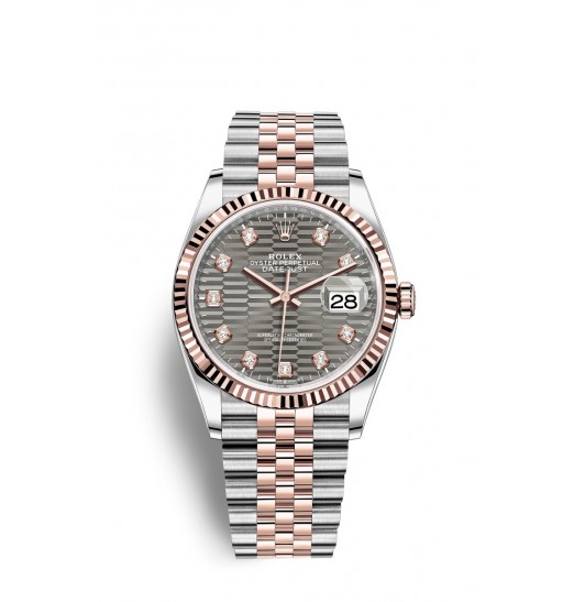 Rolex Datejust 36 Oystersteel y oro Everose M126231-0041 réplica de reloj
