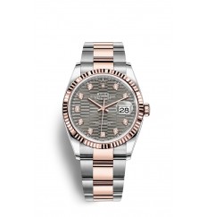 Rolex Datejust 36 Oystersteel y oro Everose M126231-0042 réplica de reloj