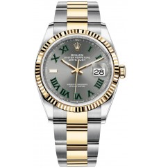 Rolex Datejust 36 Rolesor Oystersteel oro amarillo de 18 quilates M126233-0036 réplica de reloj