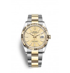 Rolex Datejust 36 Oystersteel y oro amarillo M126233-0040 réplica de reloj