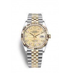 Rolex Datejust 36 Oystersteel y oro amarillo M126233-0043 réplica de reloj