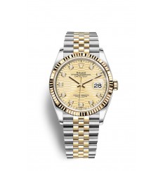 Rolex Datejust 36 Oystersteel y oro amarillo M126233-0045 réplica de reloj