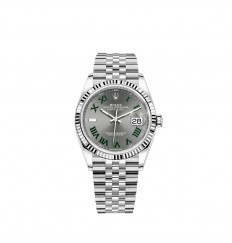 Rolex Datejust 36 White Rolesor Oystersteel oro blanco de 18 quilates M126234-0045 réplica de reloj