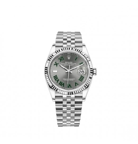 Rolex Datejust 36 White Rolesor Oystersteel oro blanco de 18 quilates M126234-0045 réplica de reloj