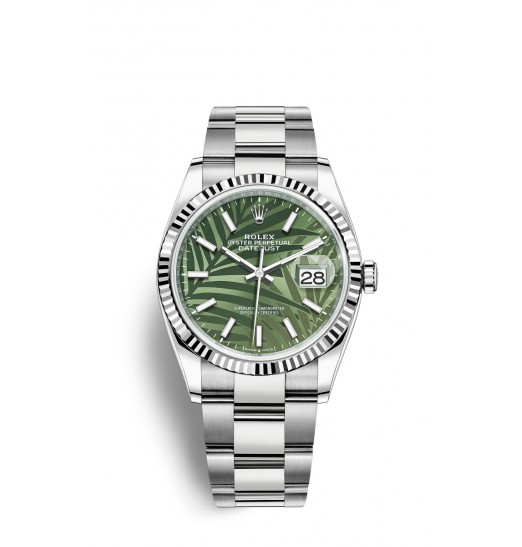 Rolex Datejust 36 Oystersteel y oro blanco M126234-0048 réplica de reloj