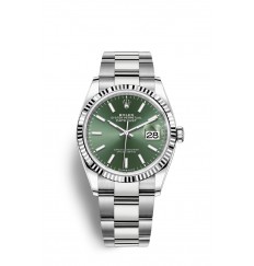 Rolex Datejust 36 Oystersteel y oro blanco M126234-0052 réplica de reloj
