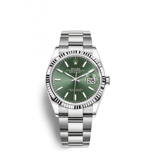 Rolex Datejust 36 Oystersteel y oro blanco M126234-0052 réplica de reloj
