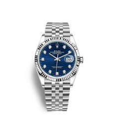 Rolex Datejust 36 Oystersteel y oro blanco M126234-0057 réplica de reloj
