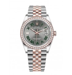 Rolex Datejust 36 Everose Rolesor Oystersteel y M126281RBR-0017 de oro de 18 quilates réplica de reloj Rolex Datejust 36 Everose Rolesor Oystersteel y M126281RBR-0017 de oro de 18 quilates réplica de reloj