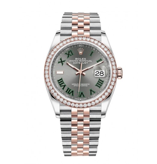 Rolex Datejust 36 Everose Rolesor Oystersteel y M126281RBR-0017 de oro de 18 quilates réplica de reloj Rolex Datejust 36 Everose Rolesor Oystersteel y M126281RBR-0017 de oro de 18 quilates réplica de reloj