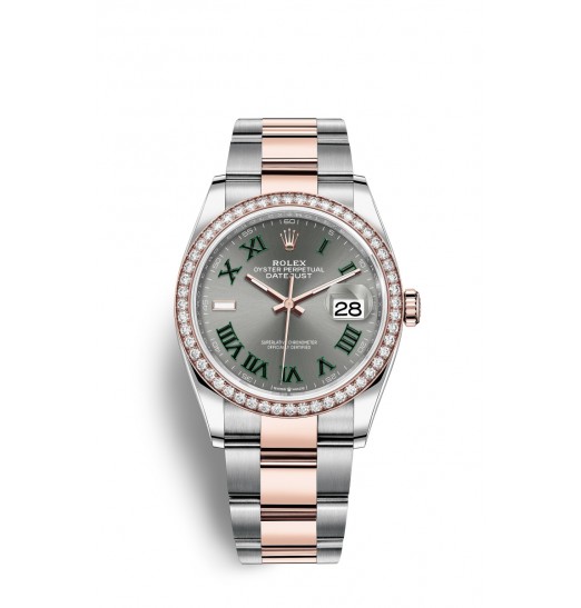 Rolex Datejust 36 Oystersteel y oro Everose M126281RBR-0018 réplica de reloj