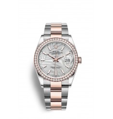 Rolex Datejust 36 Oystersteel y oro Everose M126281RBR-0020 réplica de reloj Rolex Datejust 36 Oystersteel y oro Everose M126281RBR-0020 réplica de reloj