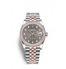 Rolex Datejust 36 Oystersteel Oro Everose y Diamantes M126281RBR-0029 réplica de reloj Rolex Datejust 36 Oystersteel Oro Everose y Diamantes M126281RBR-0029 réplica de reloj