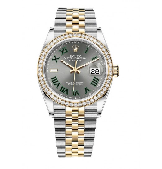 Rolex Datejust 36 Yellow Rolesor combinacion de Oystersteel oro de 18 quilates M126283RBR-0021 réplica de reloj
