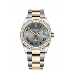 Rolex Datejust 36 Yellow Rolesor combinacion de Oystersteel oro de 18 quilates M126283RBR-0022 réplica de reloj