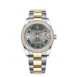 Rolex Datejust 36 Yellow Rolesor combinacion de Oystersteel oro de 18 quilates M126283RBR-0022 réplica de reloj