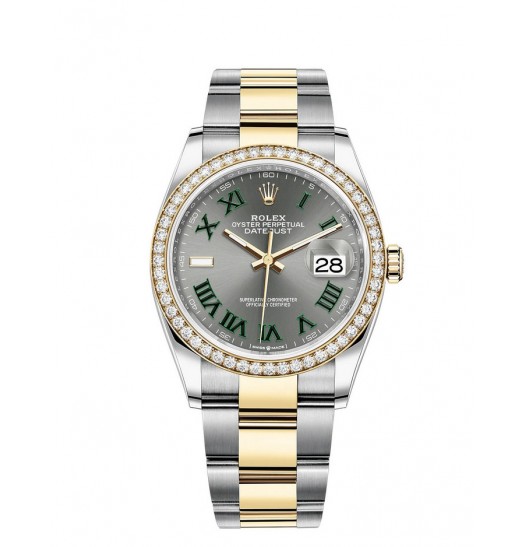 Rolex Datejust 36 Yellow Rolesor combinacion de Oystersteel oro de 18 quilates M126283RBR-0022 réplica de reloj