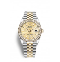 Rolex Datejust 36 Oystersteel y oro amarillo M126283RBR-0023 réplica de reloj