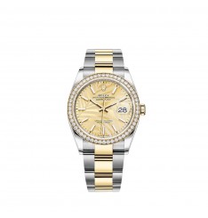 Rolex Datejust 36 Amarillo Rolesor Oystersteel Oro amarillo de 18 quilates M126283RBR-0024 réplica de reloj