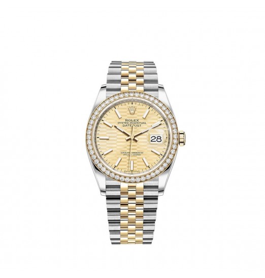 Rolex Datejust 36 Yellow Rolesor combinacion de Oystersteel gold M126283RBR-0025 réplica de reloj