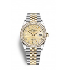 Rolex Datejust 36 Oystersteel y oro amarillo M126283RBR-0029 réplica de reloj