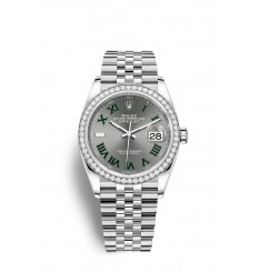 Rolex Datejust 36 Oystersteel y oro blanco M126284RBR-0037 réplica de reloj Rolex Datejust 36 Oystersteel y oro blanco M126284RBR-0037 réplica de reloj