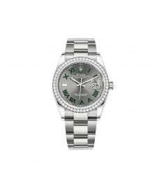 Rolex Datejust 36 Rolesor Oystersteel y oro blanco de 18 quilates M126284RBR-0038 réplica de reloj