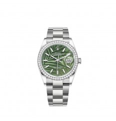 Rolex Datejust 36 Rolesor combinacion de acero Oystersteel y oro blanco de 18 quilates M126284RBR-0040 réplica de reloj