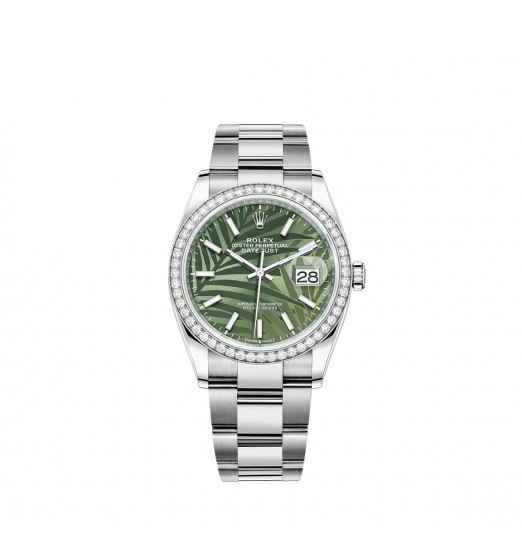 Rolex Datejust 36 Rolesor combinacion de acero Oystersteel y oro blanco de 18 quilates M126284RBR-0040 réplica de reloj