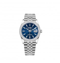 Rolex Datejust 36 Rolesor combinacion de acero Oystersteel y oro blanco de 18 quilates M126284RBR-0041 réplica de reloj Rolex Datejust 36 Rolesor combinacion de acero Oystersteel y oro blanco de 18 quilates M126284RBR-0041 réplica de reloj