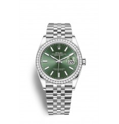 Rolex Datejust 36 Oystersteel oro blanco y diamantes M126284RBR-0043 réplica de reloj Rolex Datejust 36 Oystersteel oro blanco y diamantes M126284RBR-0043 réplica de reloj