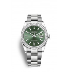 Rolex Datejust 36 Oystersteel oro blanco y diamantes M126284RBR-0044 réplica de reloj Rolex Datejust 36 Oystersteel oro blanco y diamantes M126284RBR-0044 réplica de reloj