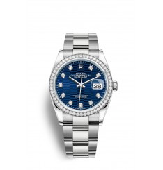 Rolex Datejust 36 Oystersteel y oro blanco M126284RBR-0050 réplica de reloj Rolex Datejust 36 Oystersteel y oro blanco M126284RBR-0050 réplica de reloj