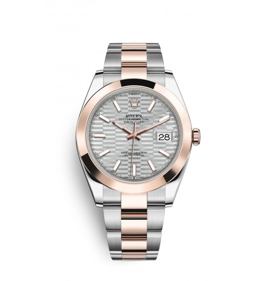 Rolex Datejust 41 Oystersteel y oro Everose M126301-0017 réplica de reloj