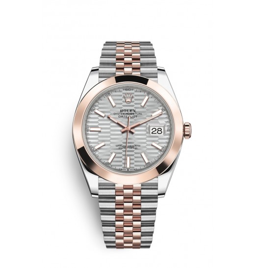 Rolex Datejust 41 Oystersteel y oro Everose M126301-0018 réplica de reloj
