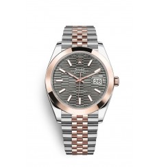 Rolex Datejust 41 Oystersteel y oro Everose M126301-0020 réplica de reloj