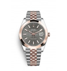 Rolex Datejust 41 Oystersteel y oro Everose M126301-0020 réplica de reloj