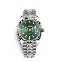 Rolex Datejust 41 Oystersteel y oro blanco M126334-0028 réplica de reloj