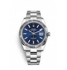 Rolex Datejust 41 Oystersteel y oro blanco M126334-0031 réplica de reloj