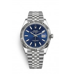 Rolex Datejust 41 Oystersteel y oro blanco M126334-0032 réplica de reloj