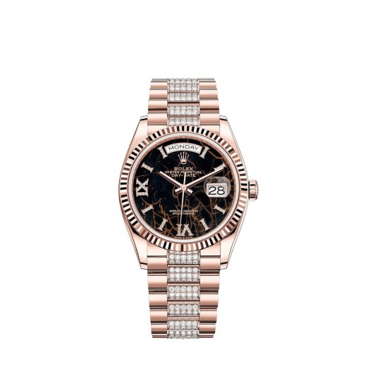 Rolex Day-Date 36 oro Everose de 18 quilates M128235-0042 réplica de reloj