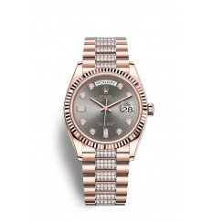 Rolex Day-Date 36 Oro Everose de 18 quilates M128235-0051 réplica de reloj